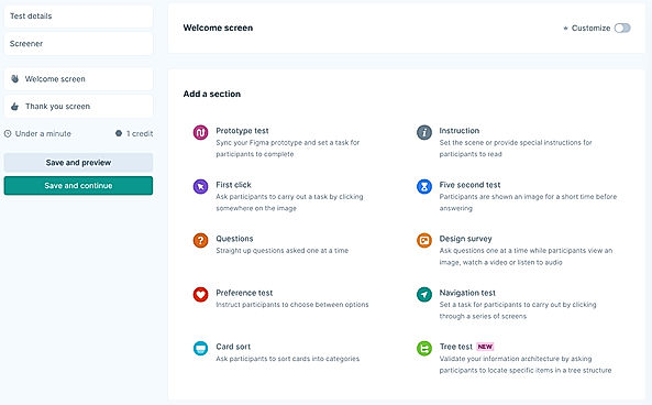 A screenshot of the Lyssna platform for product design testing. Source: SaasWorthy. 