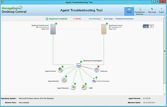 Agent Troubleshooting Tool
