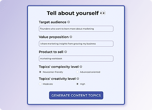 Tell About Yourself