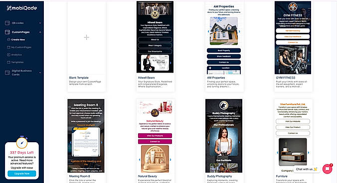 Custom Pages