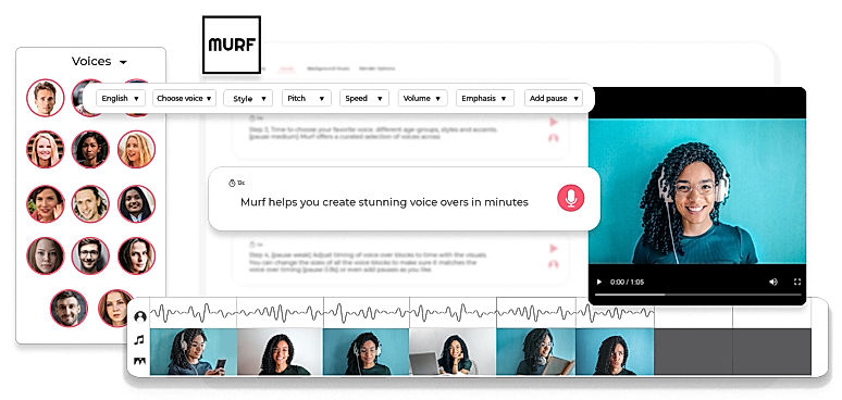 Murf Voiceover Studio screenshot