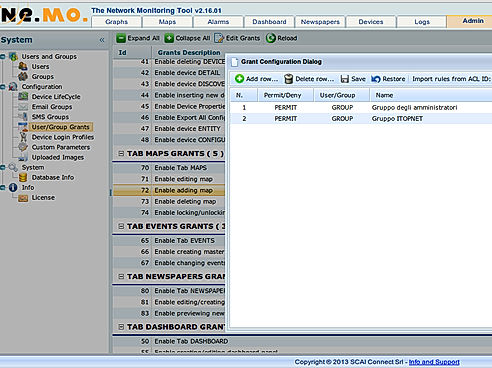 Multi-user and multi-group Screenshot