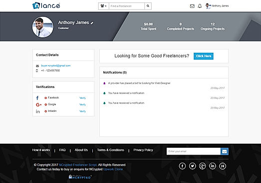 Nlance : Customer Database screenshot