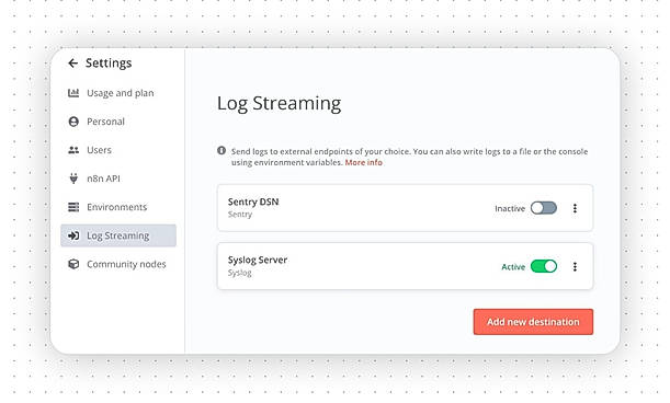 Log Streaming