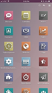 Odoo ERP : Mobile Dashboard screenshot