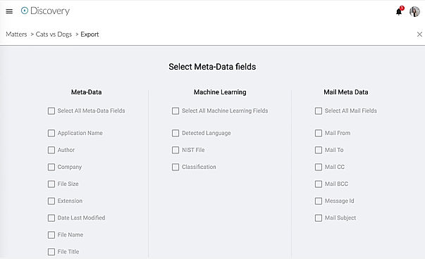Onna Demo - Onna - Select metadata fields