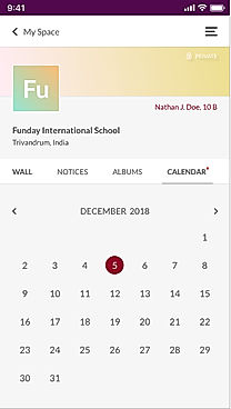 ONNE : Calendar screenshot