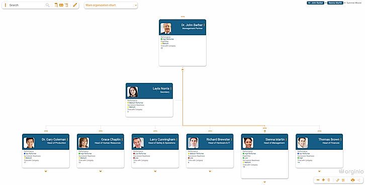 Get an easy overview of your employees' ... flight risk, or succession readiness screenshot