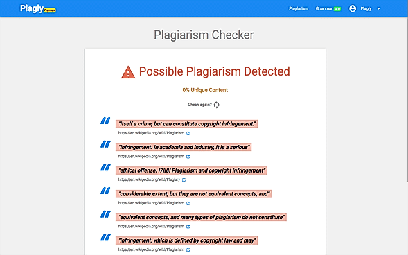 Plagiarism Tool