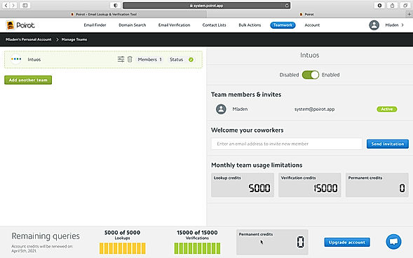 Manage your teams in lead generation endeavors.