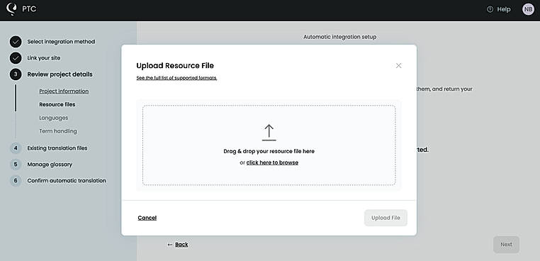 Upload Resource File