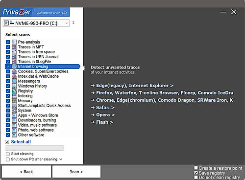 Delete Unwanted Traces