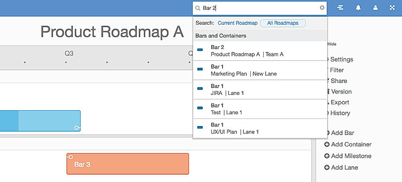 How to Search - Quickly Access Your Roadmaps in ProductPlan