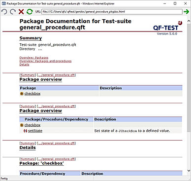 QF-Test screenshot