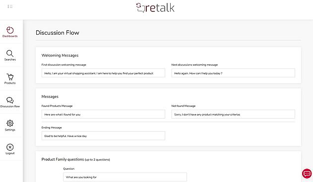 retalk : Configure Discussion screenshot