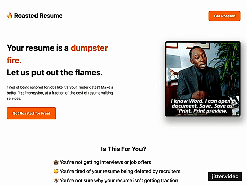 Roasted Resume
