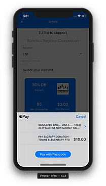 Sacreserv : Apple Pay screenshot