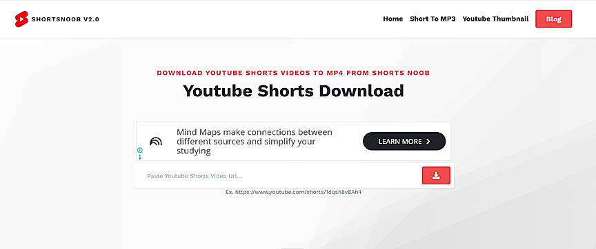Shortsnoob homepage 