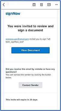 Sign a Document screenshot