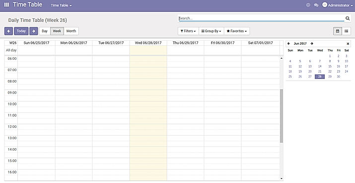 Smart School ERP screenshot: Student, facility, teacher, and department timetables can be managed