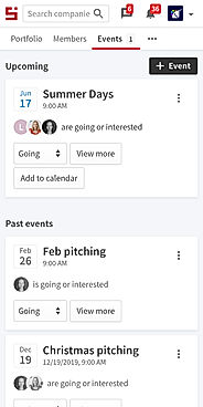 Startup Includer : Event screenshot