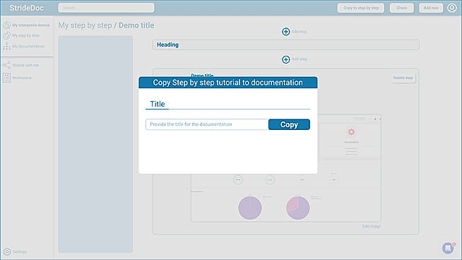 Copy to Documentation