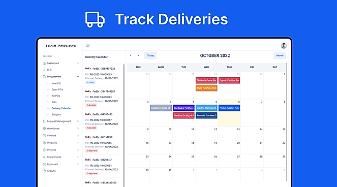 Track Deliveries