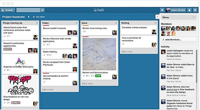 Trello screenshot