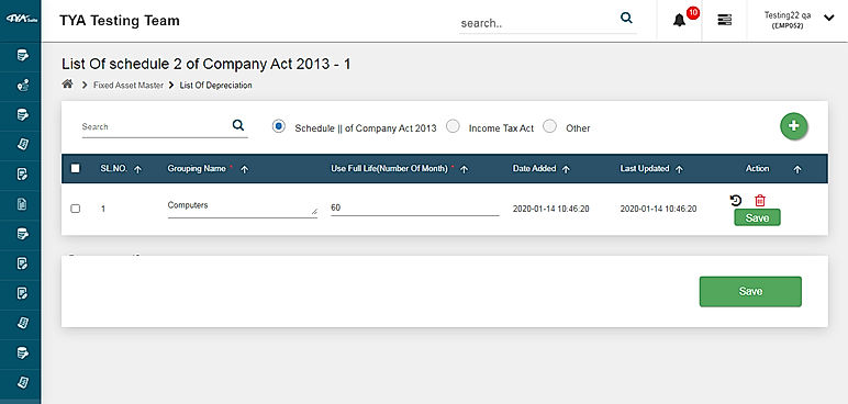 List of Schedule 2 of Company Act 2013 - 1