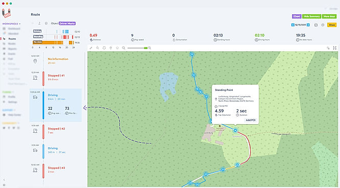 Uboro : GPS route tracking screenshot