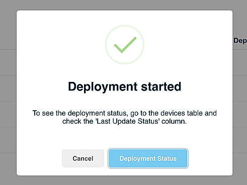 Deployments Started