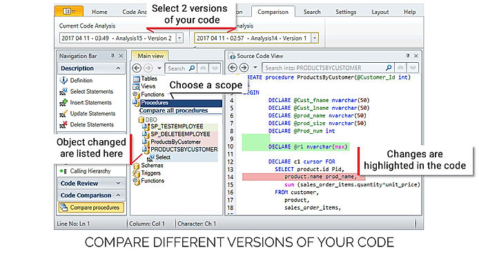 Code Comparison screenshot