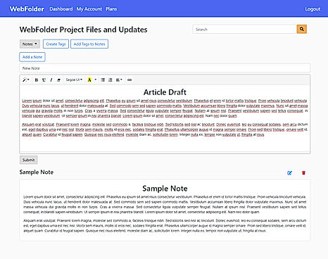 WebFolder screenshot