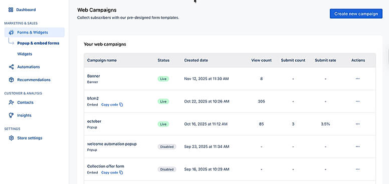 Web Campaigns