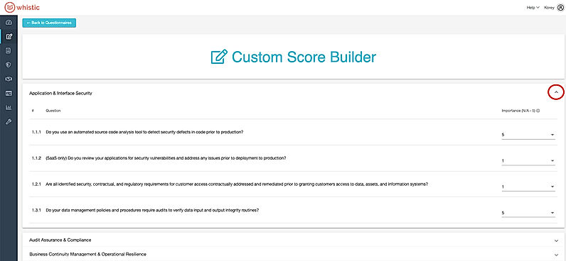 Custom Score Builder