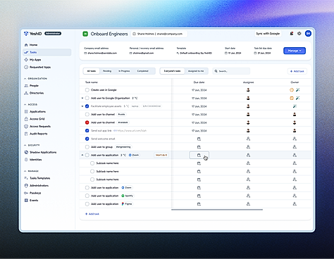 Onboarding and Offboarding Workflows