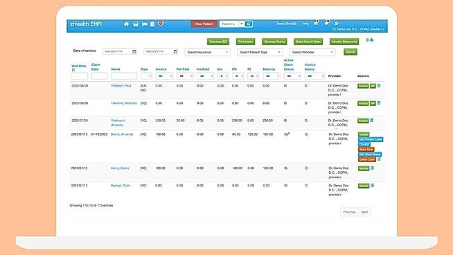 claim and billing management