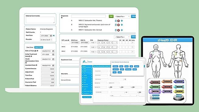 invoice and pain diagram