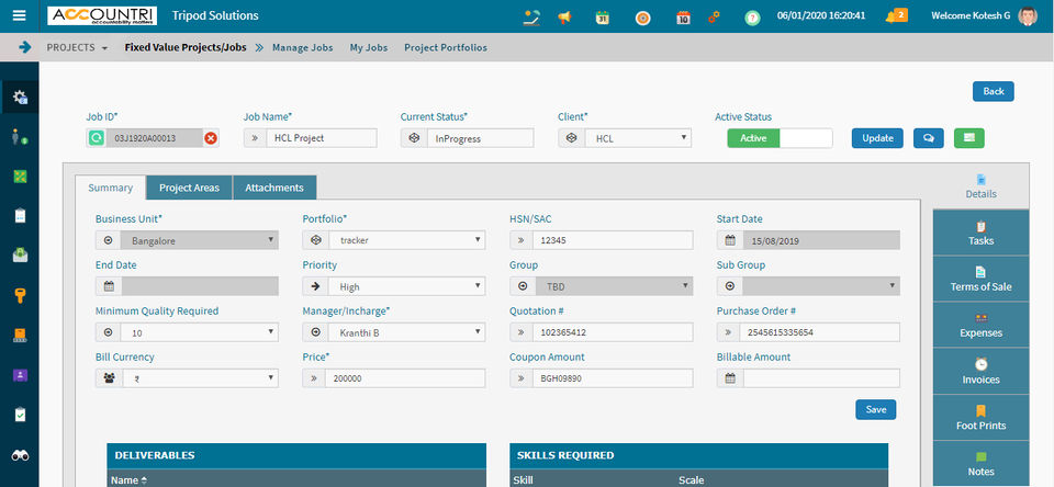 Accountri : Project Management screenshot