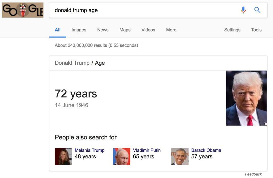 Donald trump age