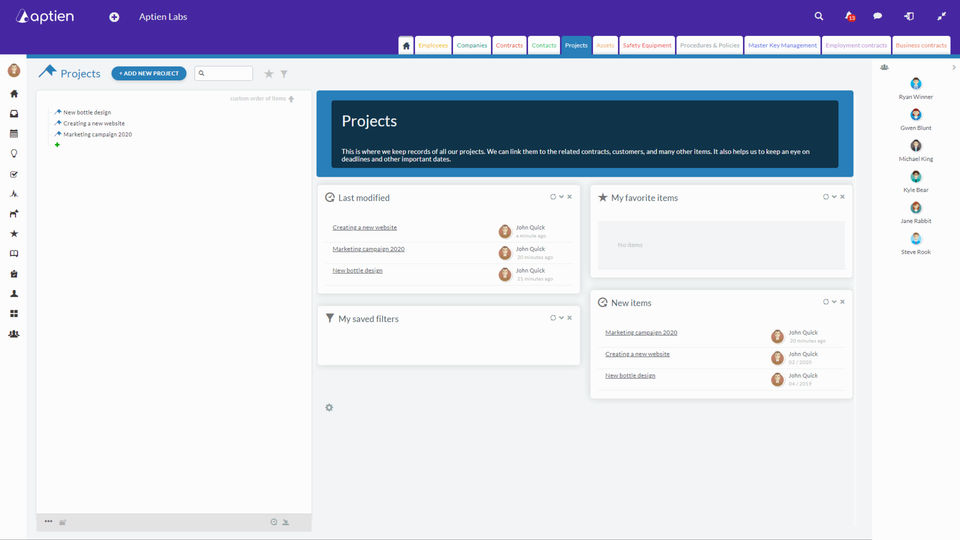 Project Organizer screenshot