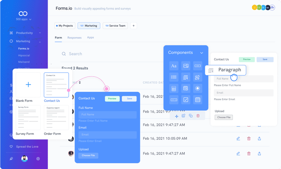 Forms.io By 500apps Pricing, Reviews And Features (August 2022 ...