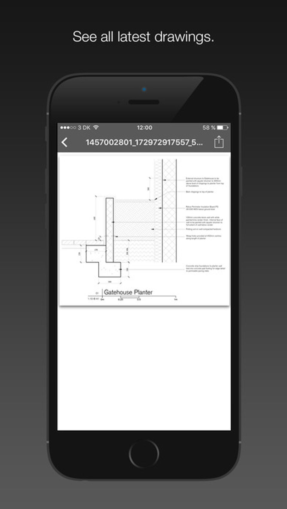 GenieBelt screenshot: View project drawings on the go