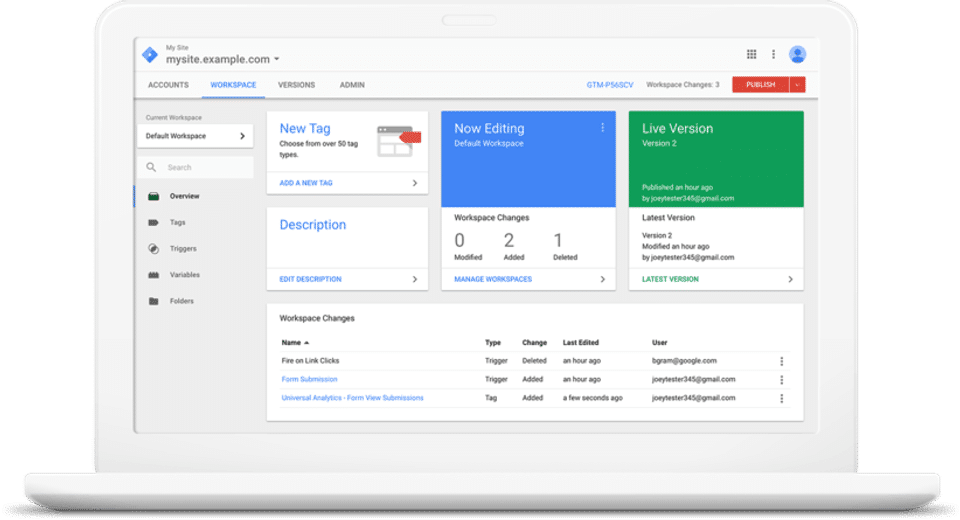 Google Tag Manager Demo - Tag Manager is free and easy to use