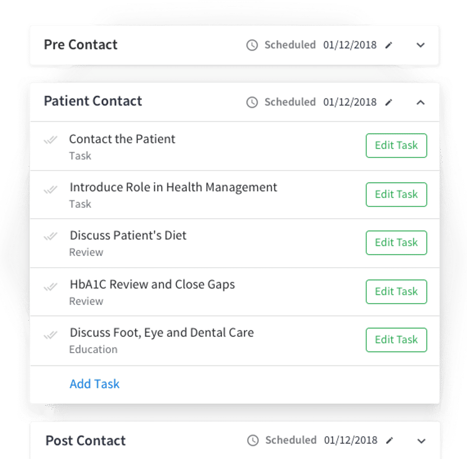 Customize Care Programs Screenshot