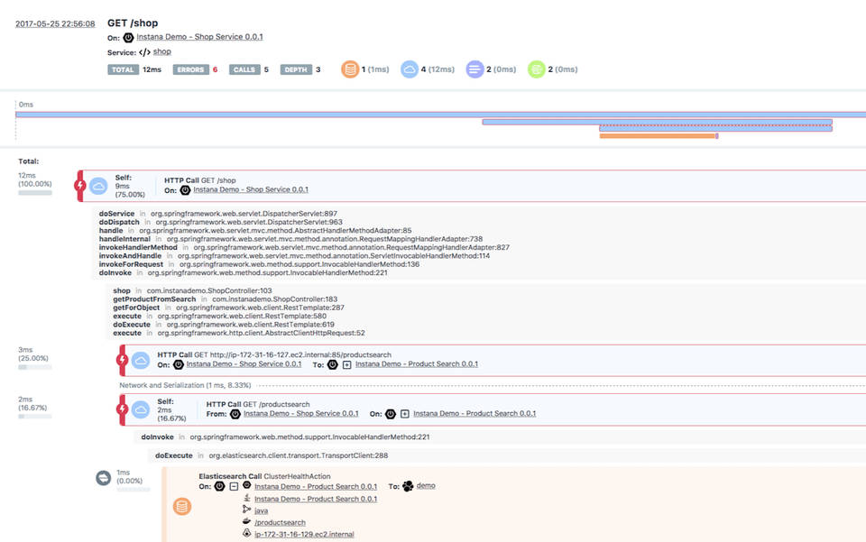 Instana screenshot 3