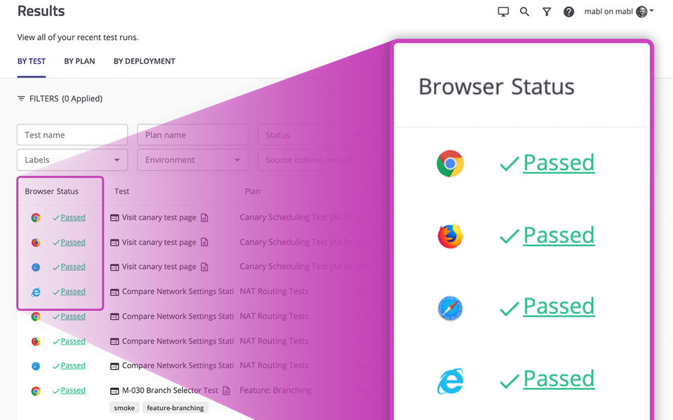 Cross-Browser Testing screenshot