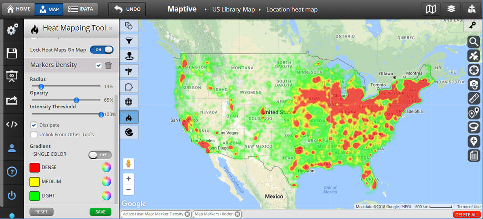 Create A Google Heat Map