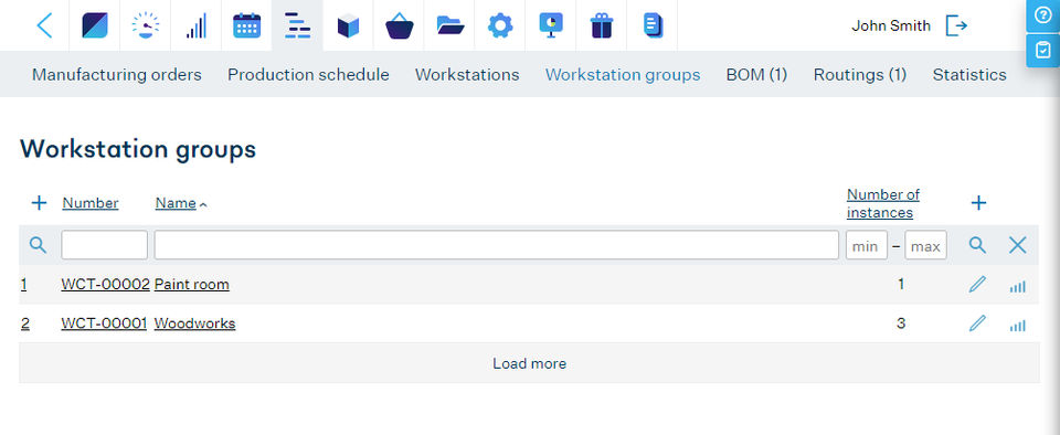 Workstation Groups screenshot
