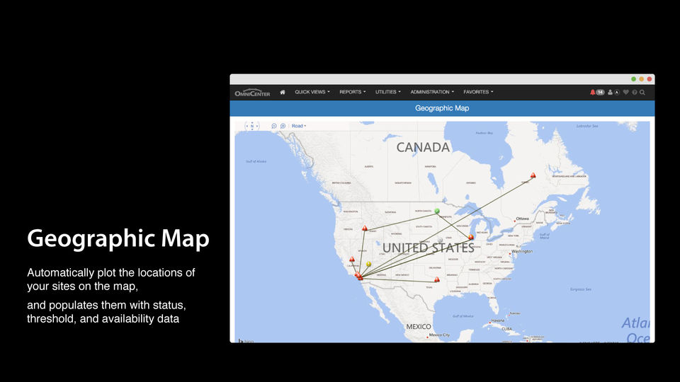 Geographic Map Screenshot